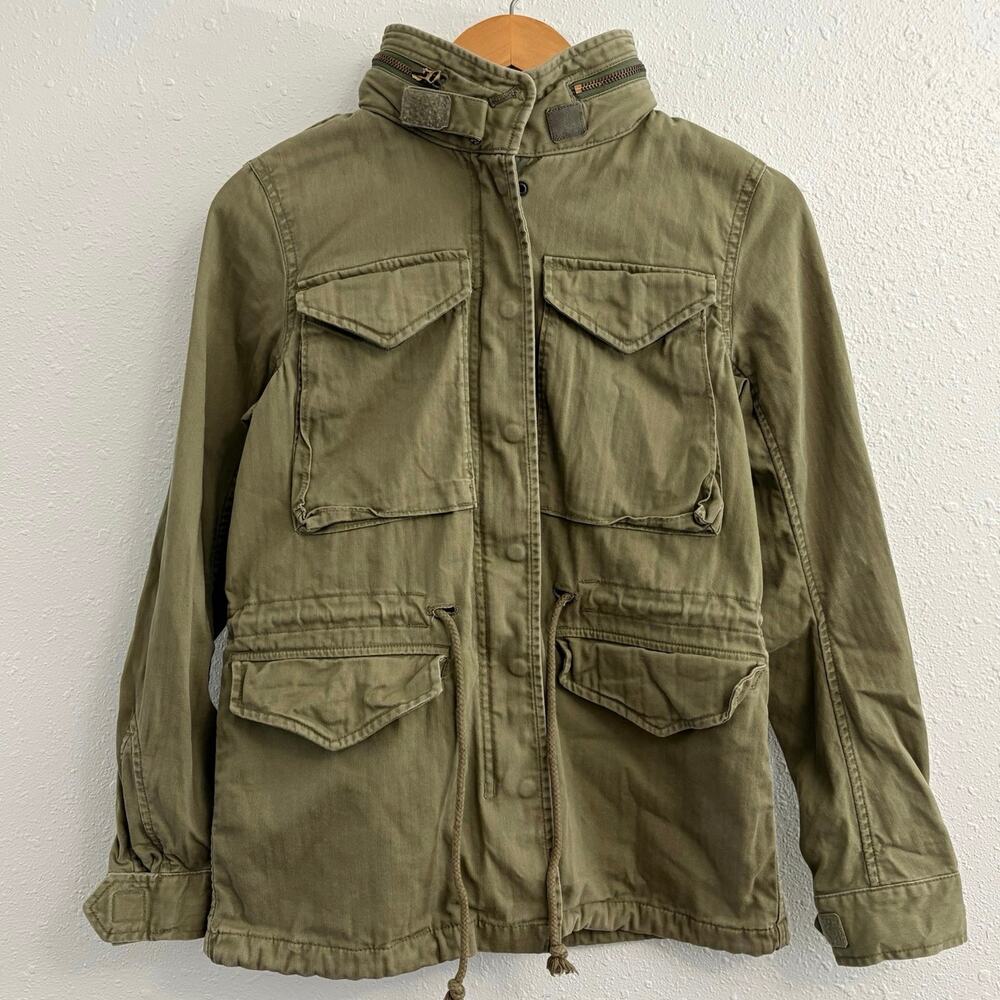 Vintage Ralph Lauren Denim & Supply Military Jacket Small Gorpcore Flag Utility - Picture 2 of 11